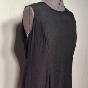 Perceptions Women's Black Sleeveless Shift Dress Size 18